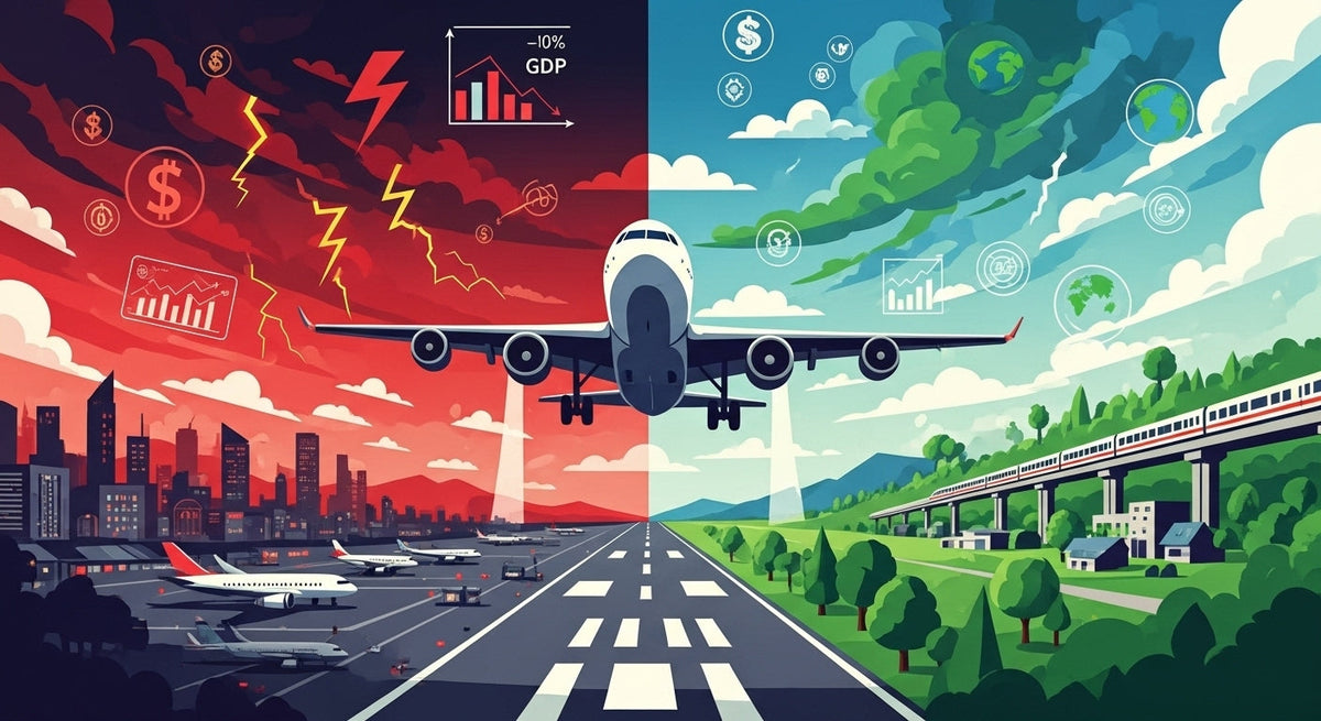 The Turbulent Skies Ahead: What Happens When US Air Travel Shrinks by 10%?