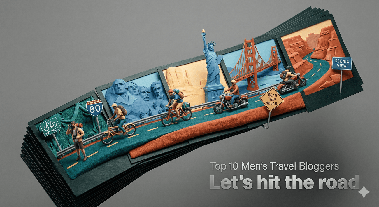 Top 10 Male Travel Bloggers in the United States to Follow in 2026 - All Travel Sizes