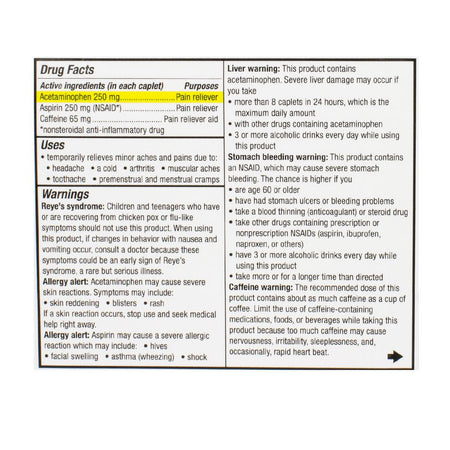 Excedrin Extra Strength Carded - Card of 4 - All Travel Sizes