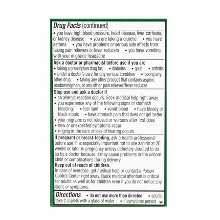 Excedrin Migraine Caplets - Box of 24 - All Travel Sizes