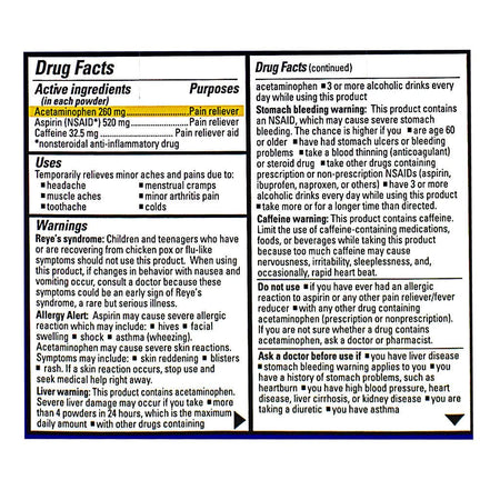 Goody's Extra Strength Headache Powder Sticks - Pack of 2 - All Travel Sizes