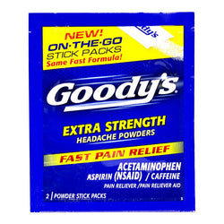 Goody's Extra Strength Headache Powder Sticks - Pack of 2