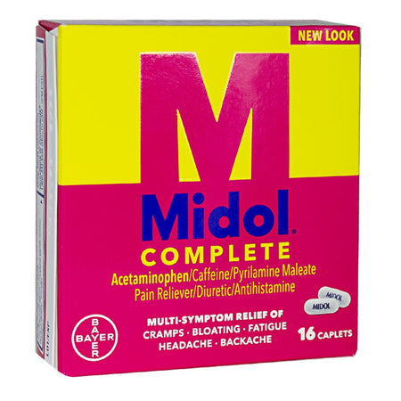 Midol Menstrual Complete - Box of 16 - All Travel Sizes