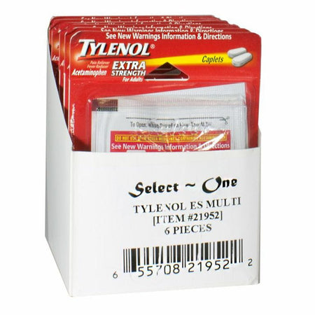 Tylenol Extra Strength Carded - Card of 4 - All Travel Sizes