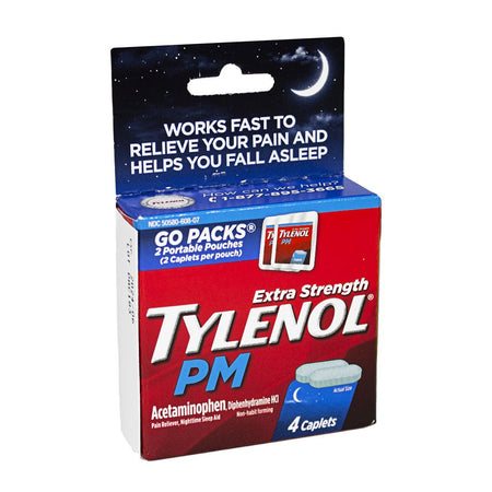 UNAVAILABLE - Tylenol PM Go Packs - Box of 4 - All Travel Sizes