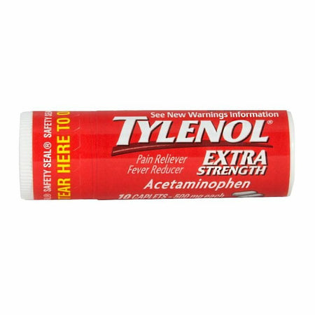 Tylenol Extra Strength - Vial of 10 - All Travel Sizes