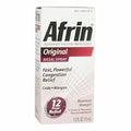 Box of Afrin Original Nasal Spray with 12 Hour Relief, 0.5 oz size.