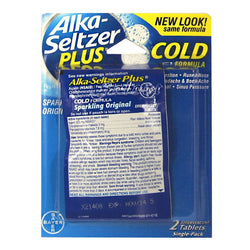 Alka-Seltzer Plus Cold - Card of 2