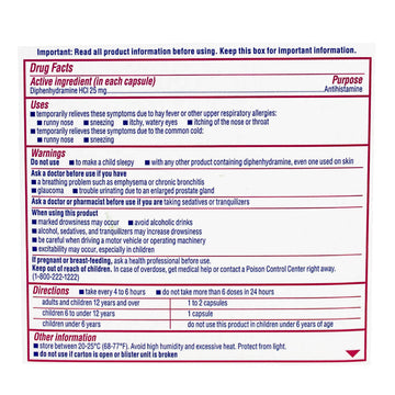 Benadryl Allergy LiquiGels - Box of 24