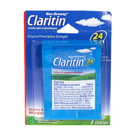 Claritin Allergy Non - Drowsy - Card of 1 - All Travel Sizes