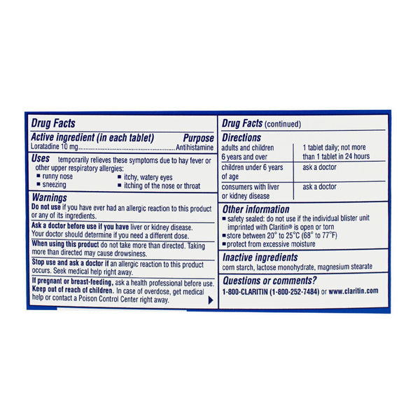 Claritin Allergy Non-Drowsy - Box of 5