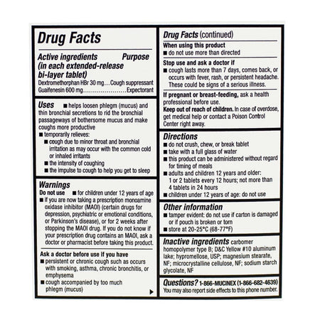 Mucinex DM Expectorant & Cough Suppressant - Card of 2 - All Travel Sizes