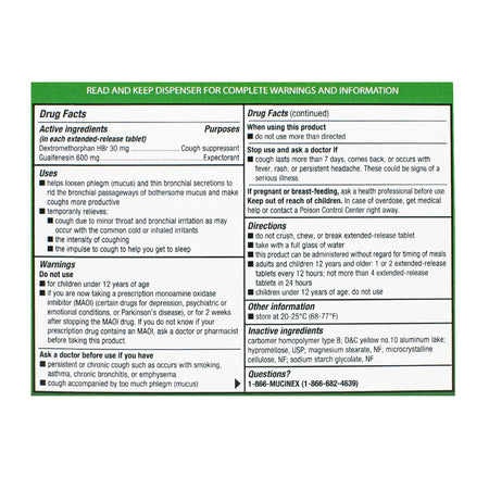 Mucinex DM Expectorant & Cough Suppressant - Pack of 2
