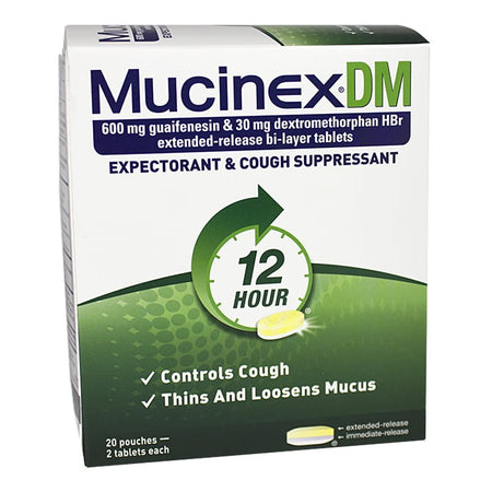 Mucinex DM Expectorant & Cough Suppressant - Pack of 2 - All Travel Sizes