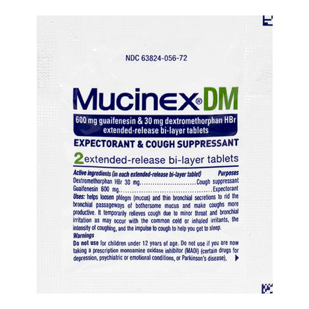 Mucinex DM Expectorant & Cough Suppressant - Pack of 2 - All Travel Sizes