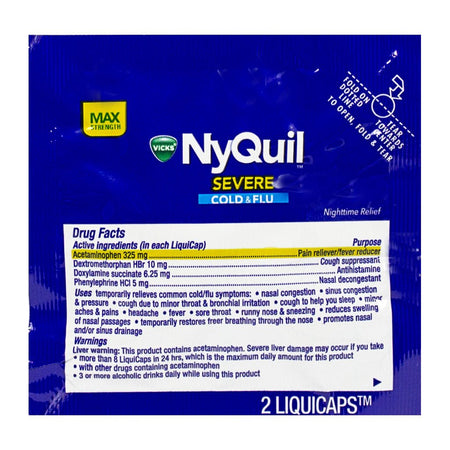 UNAVAILABLE - NyQuil Cold & Flu Relief - Pack of 2 - All Travel Sizes