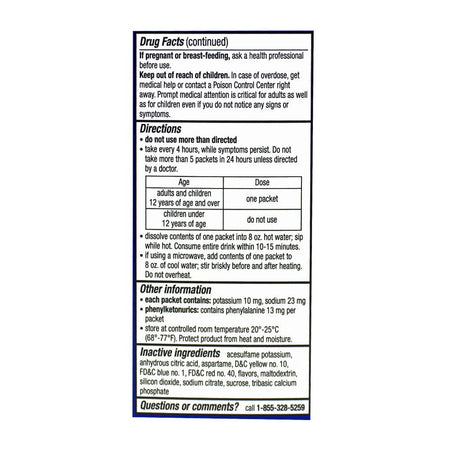 Theraflu Severe Cold & Cough Nighttime - Box of 6 Packets - All Travel Sizes