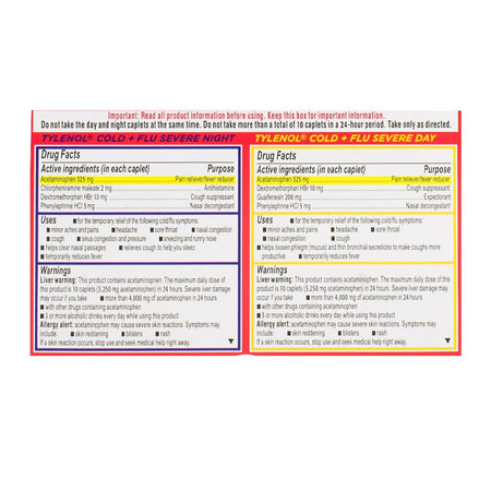 Tylenol Day & Night Cold & Flu - All Travel Sizes