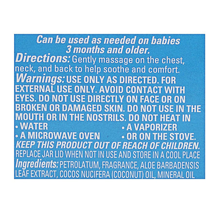 Vicks Baby Rub Non - Medicated Soothing Chest Rub Ointment - 1.76 oz. - All Travel Sizes