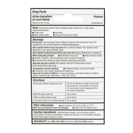 Zyrtec 24 Hour Allergy Relief - Box of 3 - All Travel Sizes