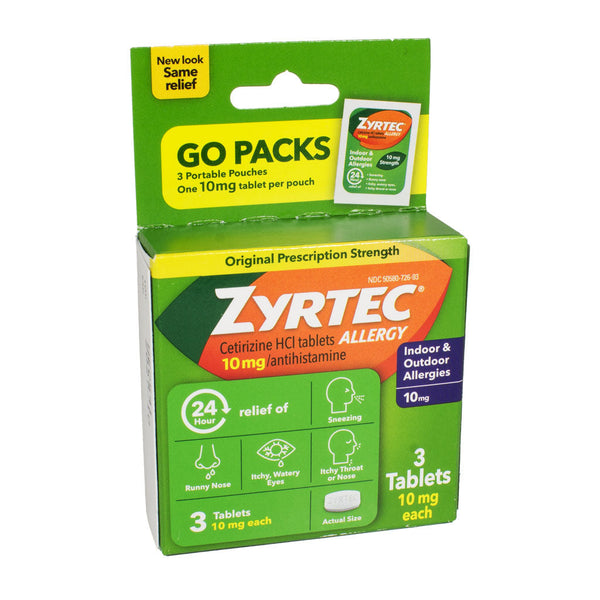 Zyrtec 24 Hour Allergy Relief - Box of 3