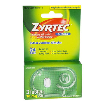 Zyrtec 24 Hour Allergy Relief - Box of 3