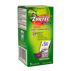 Zyrtec Children's Allergy Grape Syrup - 1 oz.