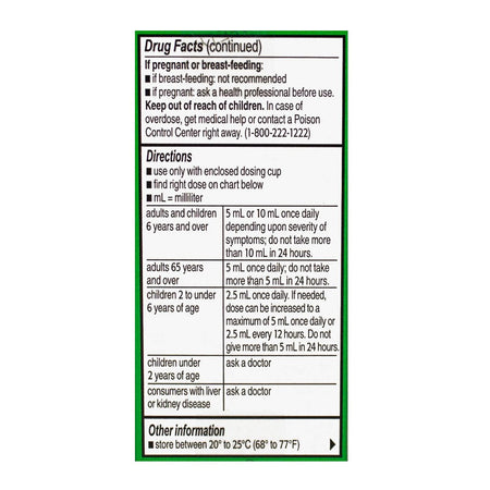 Zyrtec Children's Allergy Grape Syrup - 1 oz. - All Travel Sizes