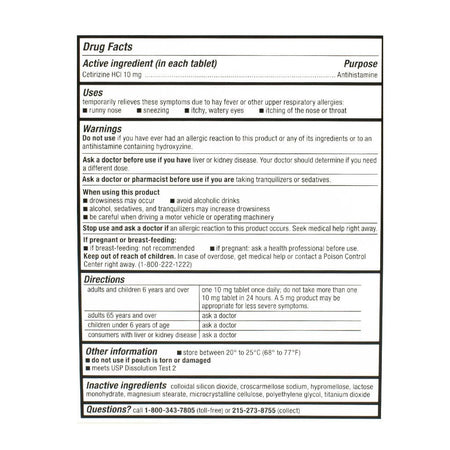 Zyrtec 24 Hour Allergy Relief Tablets 14ct - All Travel Sizes