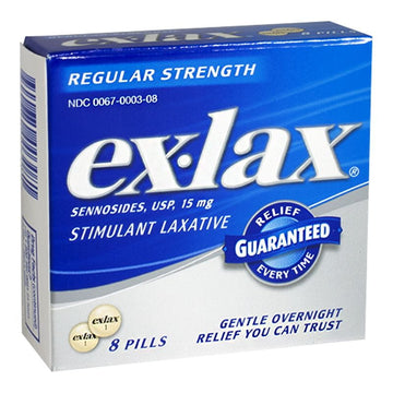 UNAVAILABLE - Ex-Lax Stimulant Laxative - Box of 8