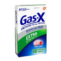Gas-X Creme Cherry Chewable Tablets- Box of 18