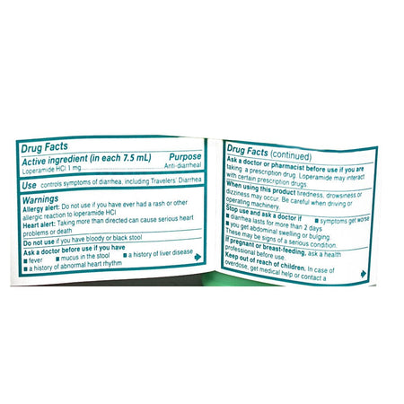 Imodium A - D Anti - Diarrheal - 4 oz. - All Travel Sizes