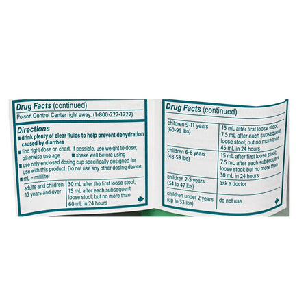 Imodium A - D Anti - Diarrheal - 4 oz. - All Travel Sizes