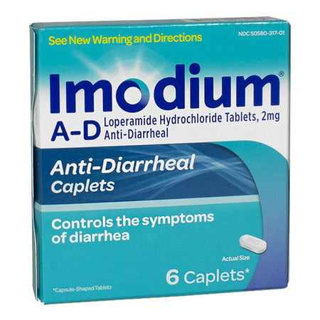 Imodium Anti - Diarrheal - Box of 6 - All Travel Sizes