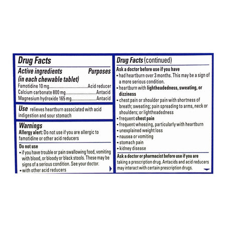 Pepcid Complete Berry Chewables - Box of 8 - All Travel Sizes