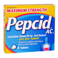 Pepcid AC Maximum Strength Acid Reducer - Box of 8 - All Travel Sizes