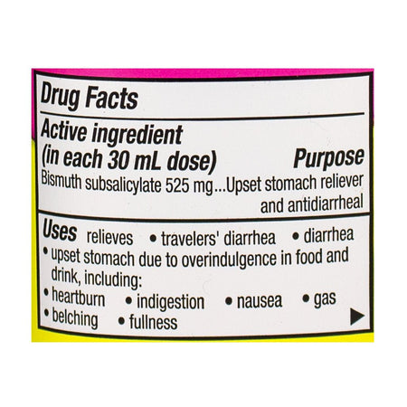 Pepto Bismol Original Flavor Travel Size - 3.4 oz. - All Travel Sizes