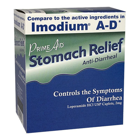 Prime Aid Stomach Relief (Compare to Imodium AD) - Pack of 2 - All Travel Sizes