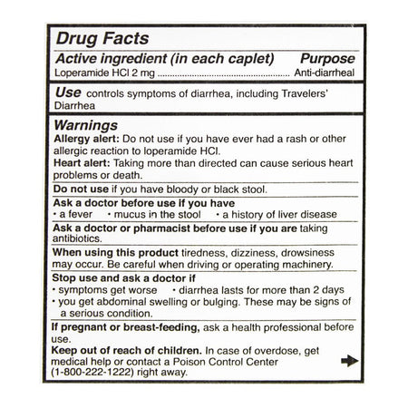 Prime Aid Stomach Relief (Compare to Imodium AD) - Card of 2 - All Travel Sizes