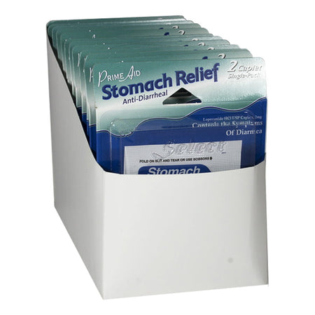 Prime Aid Stomach Relief (Compare to Imodium AD) - Card of 2 - All Travel Sizes