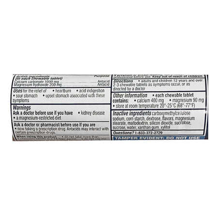 Rolaids Ultra Strength Antacid Mint Tablets - Roll of 10 - All Travel Sizes