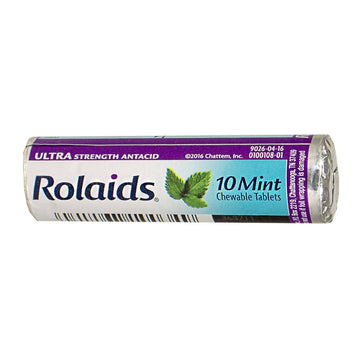 Rolaids Ultra Strength Antacid Mint Tablets - Roll of 10