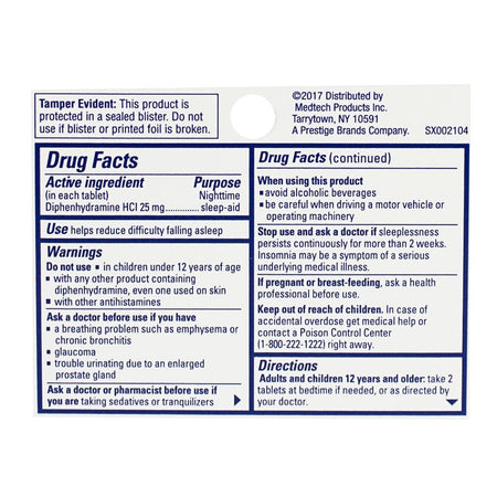 Sominex Nighttime Sleep - Aid - Box of 16 - All Travel Sizes