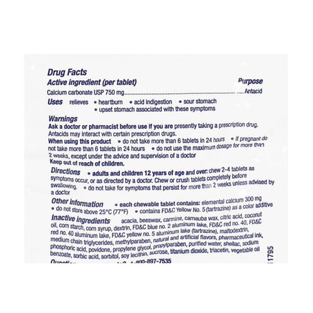 Tums Antacid Chewy Bites Assorted Berries - Packet of 2 - All Travel Sizes