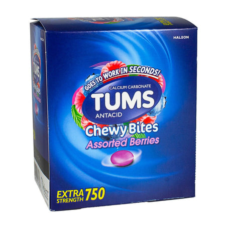 Tums Antacid Chewy Bites Assorted Berries - Packet of 2 - All Travel Sizes