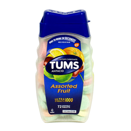 Tums Ultra Strength Assorted Fruit Antacid - 72 Ct - All Travel Sizes