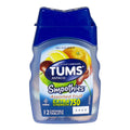 Tums EX Smoothies Assorted Fruit Antacid - Bottle of 12 Chewable Tabs - All Travel Sizes