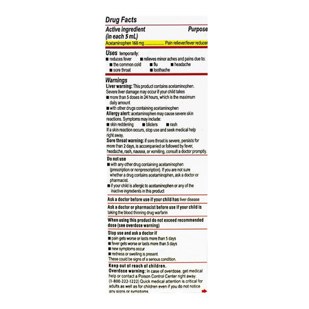 Tylenol Children's Oral Suspension Grape Flavored - 4 oz. - All Travel Sizes