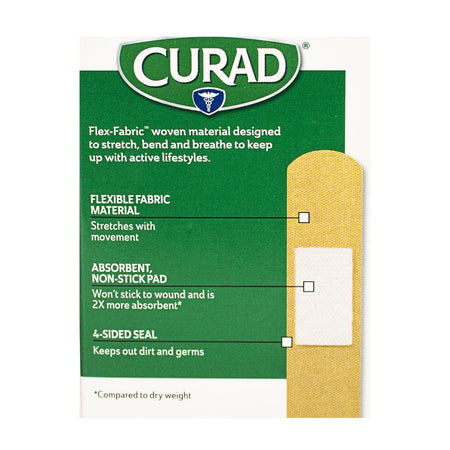 Curad Flex Fabric Bandages - Box of 30 - All Travel Sizes