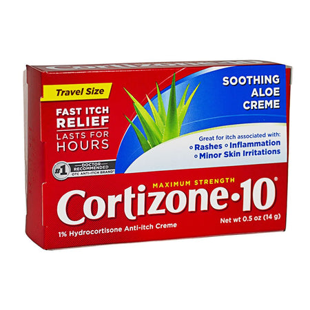 Cortizone - Aloe Creme Tube 0.5 oz. - All Travel Sizes